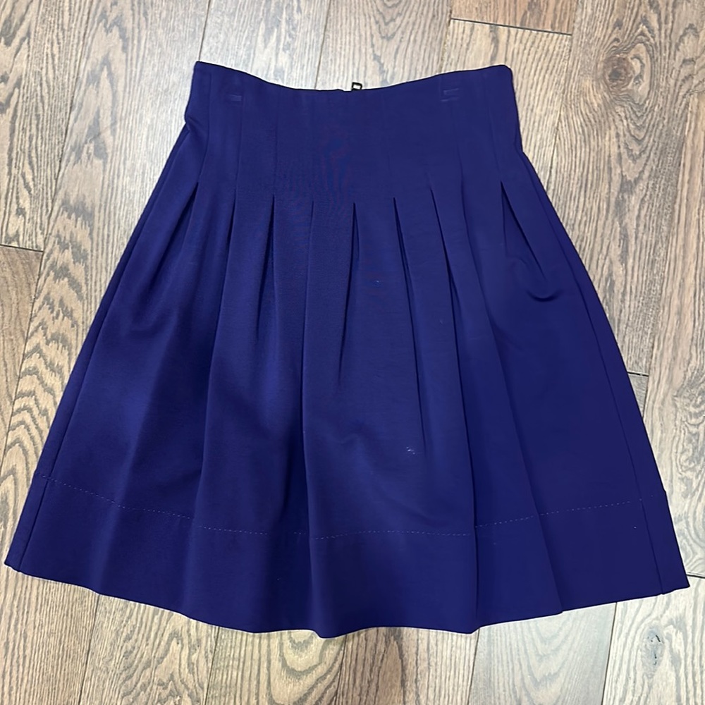 Pink tartan pleated purple skirt